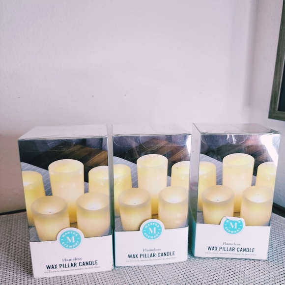 Martha Stewart Accents Nwt Set Of 3 Martha Steward Fameless Wax